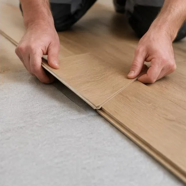 Sfeerbeeld: klik pvc leggen