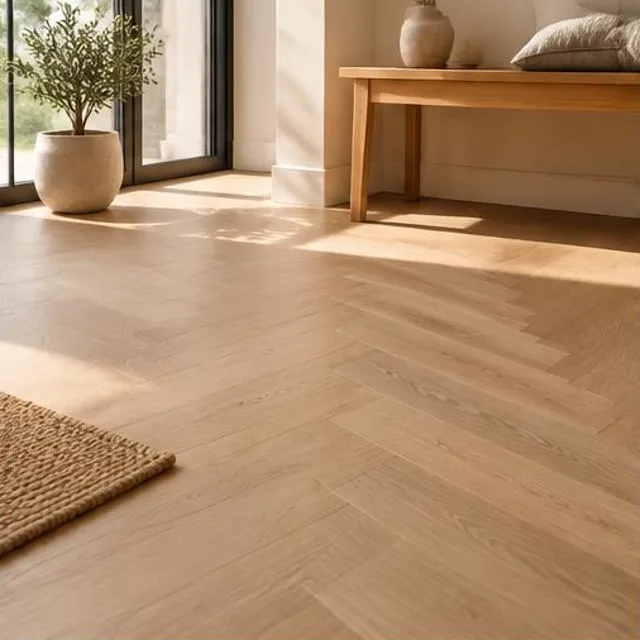 Sfeerbeeld: visgraat pvc leggen